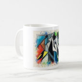 Taza con Arte Adstrato コーヒーマグカップ (正面左)