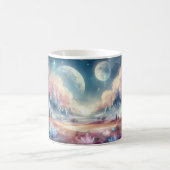Taza con arte en acuarela — “Sueños Líquidos” コーヒーマグカップ (中央)