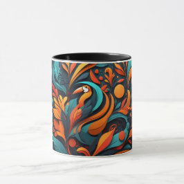 Taza con Arte Simbólico de Biodiversidad マグカップ