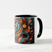 Taza con Arte Simbólico de Biodiversidad マグカップ (正面右)