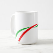 Taza con bandera italiana コーヒーマグカップ (正面左)