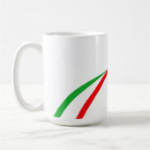 Taza con bandera italiana コーヒーマグカップ (左)