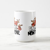 Taza con ciervos graciosos de navidad モーフィングマグカップ (中央)