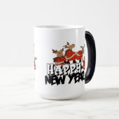 Taza con ciervos graciosos de navidad モーフィングマグカップ (正面右)