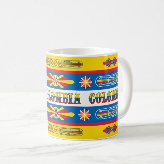Taza con diseño bus Chiva Colombiana コーヒーマグカップ (正面右)