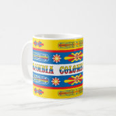 Taza con diseño bus Chiva Colombiana コーヒーマグカップ (正面左)