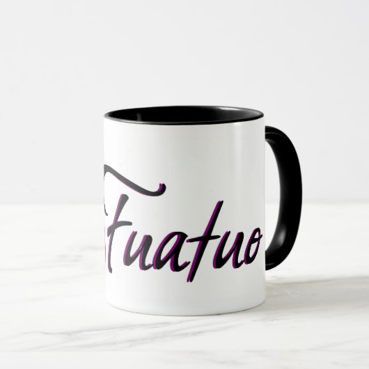 Taza con el logo de Fuatuo. マグカップ (正面右)