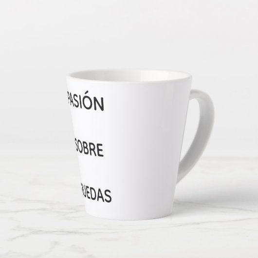 Taza con frase del mundo del motor  カフェラテマグ (右アングル)