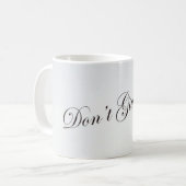 Taza con frase Don't give Up コーヒーマグカップ (正面左)