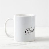 Taza con frase Don't give Up コーヒーマグカップ (左)