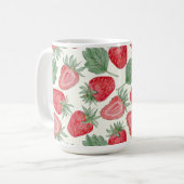 Taza con fresas コーヒーマグカップ (正面左)