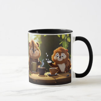 Taza con imágenes de monos tomando café,mugs,diver マグカップ