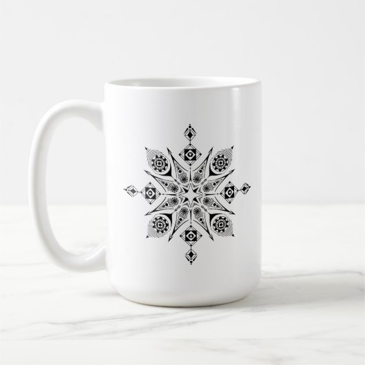 Taza con mandala コーヒーマグカップ (左)