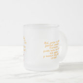 Taza con mensaje motivador  フロストグラスマグカップ (正面右)