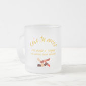 Taza con mensaje motivador  フロストグラスマグカップ (正面左)