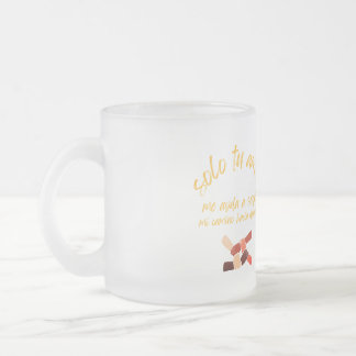 Taza con mensaje motivador  フロストグラスマグカップ