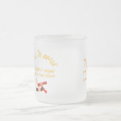 Taza con mensaje motivador  フロストグラスマグカップ (中央)