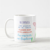 Taza con mensaje - No importa las piedras... コーヒーマグカップ (左)
