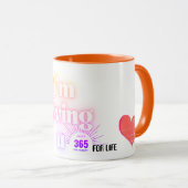 TAZA CON MESNAJE DE AMOR  マグカップ (正面右)