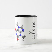 Taza con molécula de cafeína マグカップ (中央)