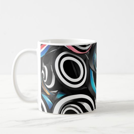 Taza con practico diseño. コーヒーマグカップ (左)