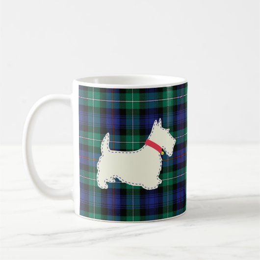 Taza con Scottish Terrier コーヒーマグカップ (左)
