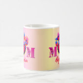 Taza Corazones para Mamá Nombre editable コーヒーマグカップ (中央)