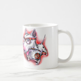 Taza CSB Crazy Bull Terrier コーヒーマグカップ