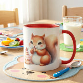 Taza Cumpleaños Ardillita con Torta マグカップ