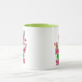Taza de año nuevo con búho lindo y ardilla マグカップ (中央)
