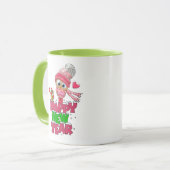 Taza de año nuevo con búho lindo y ardilla マグカップ (正面左)