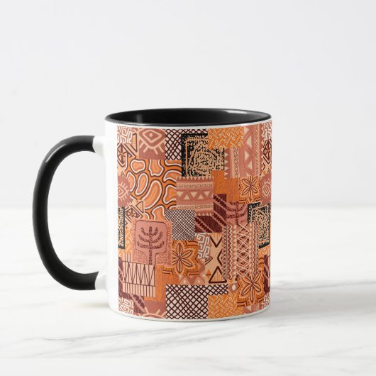 Taza de Cafe African Collage マグカップ (左)