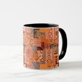 Taza de Cafe African Collage マグカップ (正面右)
