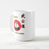Taza De Café Bushido - The Wai of the Warrior コーヒーマグカップ (正面左)