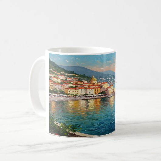 Taza De Café Coastal Village コーヒーマグカップ (正面左)