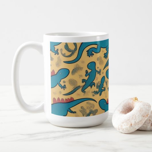  Taza de Café con Diseño de Lagartijas コーヒーマグカップ (ドーナツ)