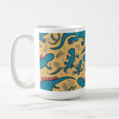  Taza de Café con Diseño de Lagartijas コーヒーマグカップ (左)