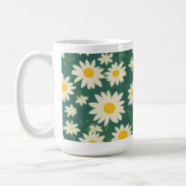 Taza de Café con Diseño de Margaritas コーヒーマグカップ