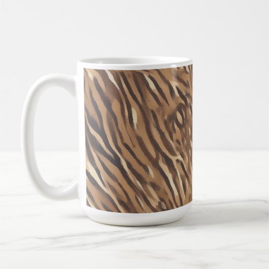 Taza de Cafe con Diseño de Piel de Tigre コーヒーマグカップ (左)