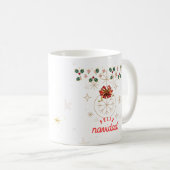 "Taza de café con diseño navideño elegante" コーヒーマグカップ (正面右)