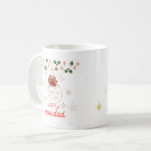 "Taza de café con diseño navideño elegante" コーヒーマグカップ (正面左)