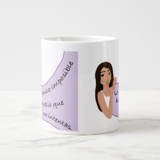 taza de Café con frases inspiradoras ジャンボコーヒーマグカップ