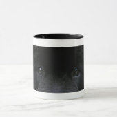 Taza de café con ojos de perro negro マグカップ (中央)