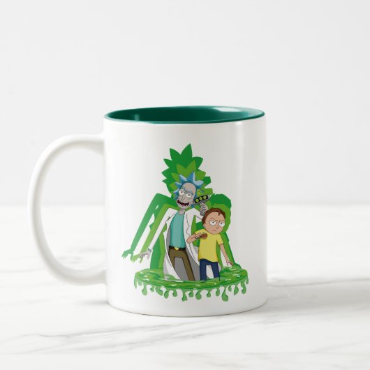 Taza de café - Diseño de Rick y Morty ツートーンマグカップ (左)