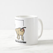 Taza de café diseño dinosaurio Parasaurolophus コーヒーマグカップ (正面右)