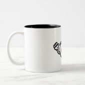 Taza de Café en Modo Victorioso - Taza Divertida ツートーンマグカップ (左)