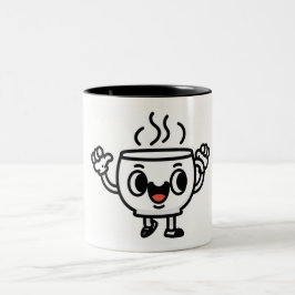 Taza de Café en Modo Victorioso - Taza Divertida ツートーンマグカップ