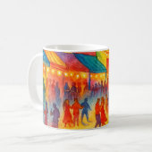 Taza de café fiesta playera en el centro  コーヒーマグカップ (正面左)
