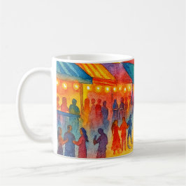 Taza de café fiesta playera en el centro  コーヒーマグカップ
