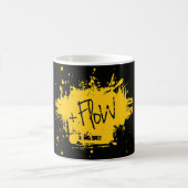 Taza de Cafe +Flow en negro コーヒーマグカップ (中央)